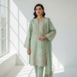Summer Bloom - 3 Piece Embroidered Lawn Suit - Image 2