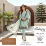 Mohagni Vol-01 – Embroidered Mint Green Twin Shirt - Image 3