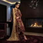 Glamour – Embroidered Digital Lawn with Boring Daman (Design D-1904) - Image 3